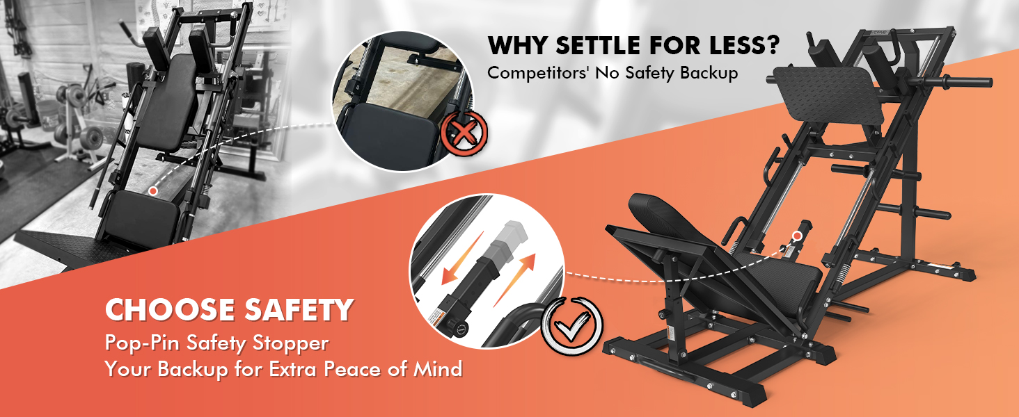 GMWD Leg Press Hack Squat Machine